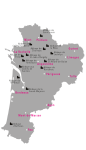 Carte du réseau Abbatia (2018)