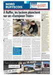 Article du 18 mars 2023 "The european train" paru dans "La Charente libre"