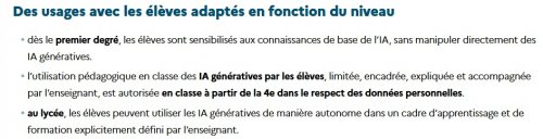 Extrait cadre officiel IA Extrait cadre officiel IA