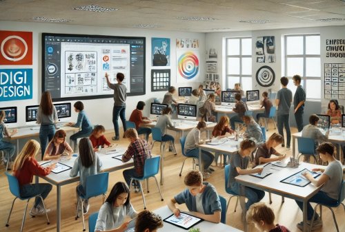 Copilot AI, [Activité collaborative en ilot], généré par IA, 2025.