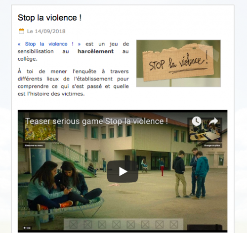Stop la violence !