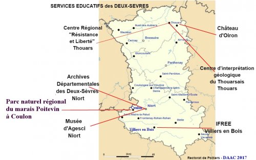 Cartographie des services éducatifs des Deux-Sèvres