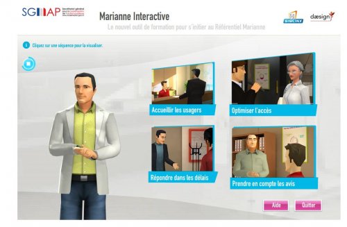 Marianne Interactive : un jeu interactif pour améliorer l'accueil des usagers
