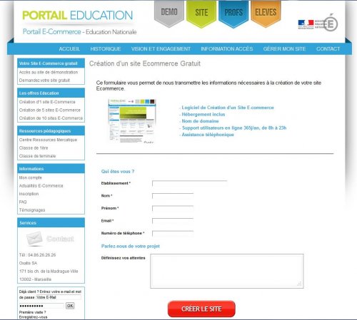 Portail E-Commerce Éducation Nationale
