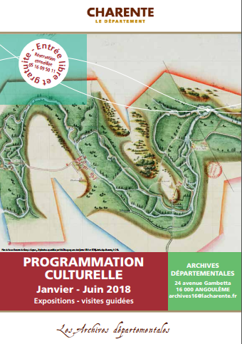 Une du programme archives departementales Charente