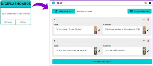 Mémorisation active - Flashcards avec DIGIFLASHCARDS