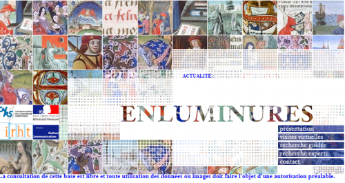 Page d'accueil Enluminures