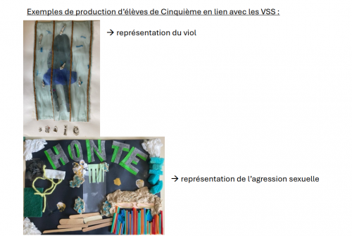 Productions d'élèves sur les VSS