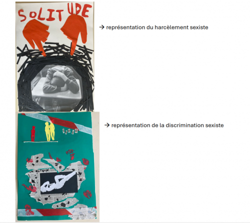 Exemples de Productions d'élèves 2 sur les VSS Arts plastiques