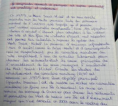Synthèse élève questionnaire 2