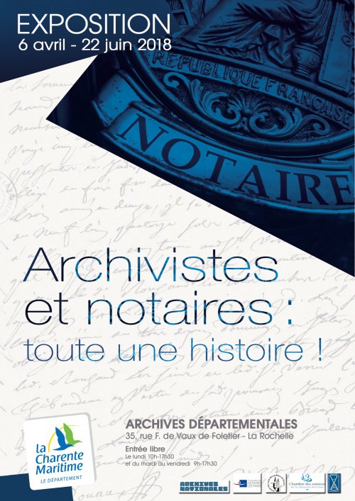 affiche exposition archivistes et notaires