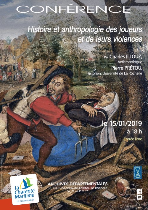 Conférence de janvier 2019, archives départementales de la Rochelle
