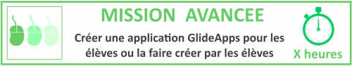 Mission Avancée (application GlideApps)