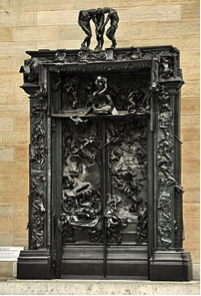 La Porte de l'Enfer de Rodin. 