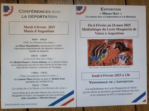 Programme de l'exposition Programme de l'exposition