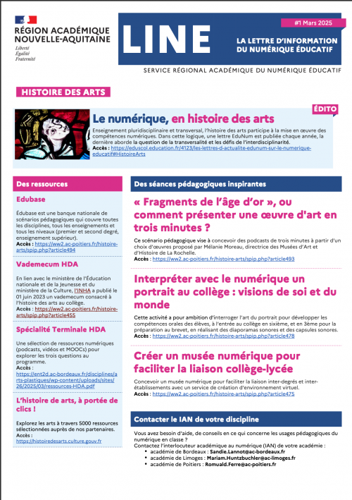 LINE Histoire des Arts # 1 LINE Histoire des Arts # 1
