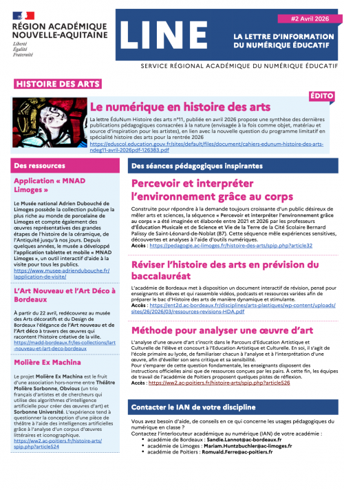 LINE Histoire des Arts # 3
