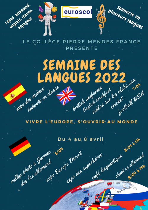 Poster semaine des langues PMF