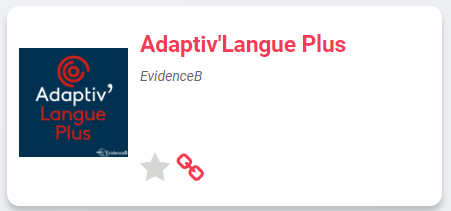 Adaptiv'Langue Plus sur l'ENT Adaptiv'Langue Plus sur l'ENT
