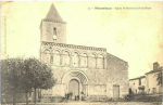 Carte postale du début du 20ème siècle représentant l'Eglise de Petit Niort.