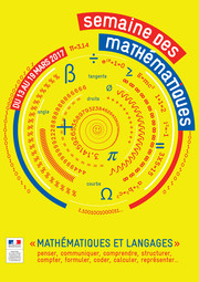 Affiche de la Semaine des Mathématiques, édition 2017