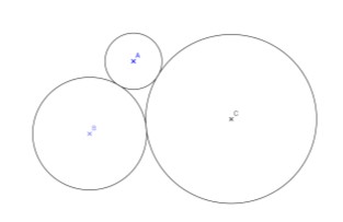 Trois cercles tangents