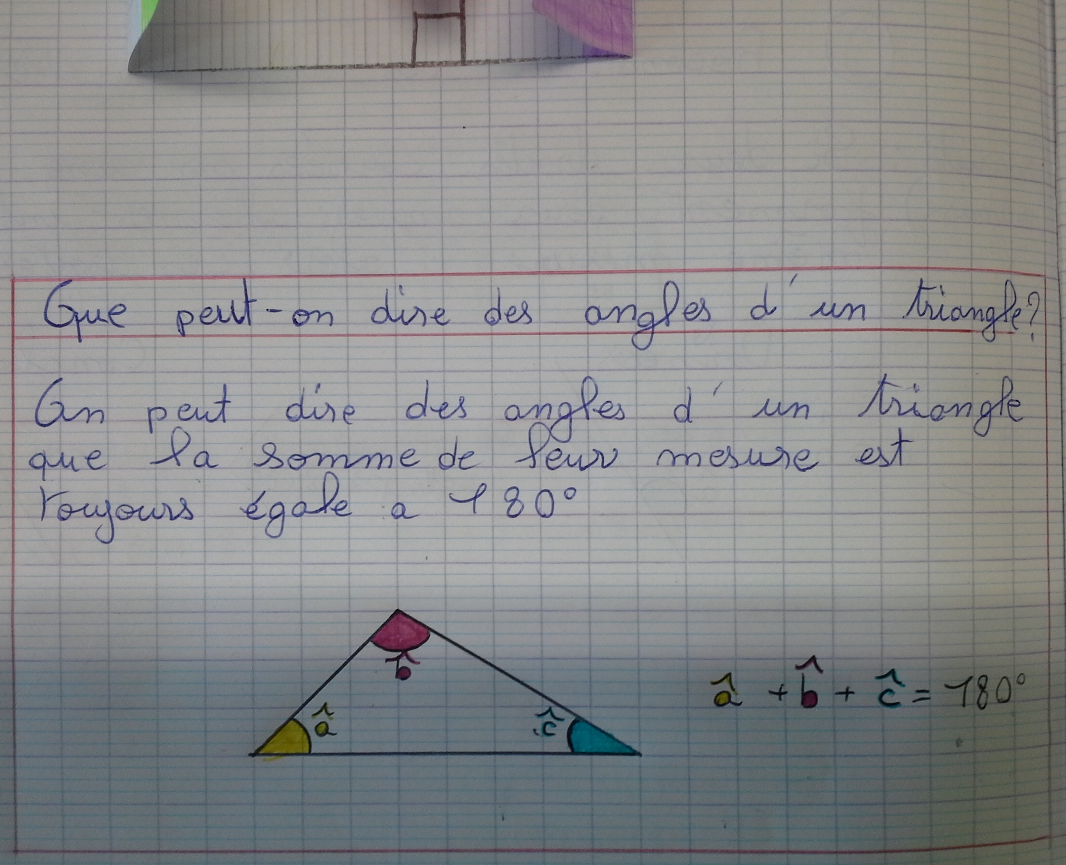 Somme des mesures des angles d