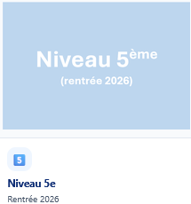 Evolution des programmes Niveau 5e