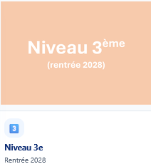 Evolution des programmes Niveau 3e