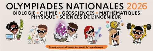 Bannière de présentation des olympiades de mathématiques 2026