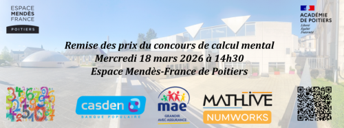 Visuel d'accueil de la cérémonie de remise des prix