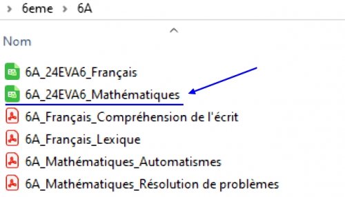 Localisation des fichiers contenant les résultats détaillés