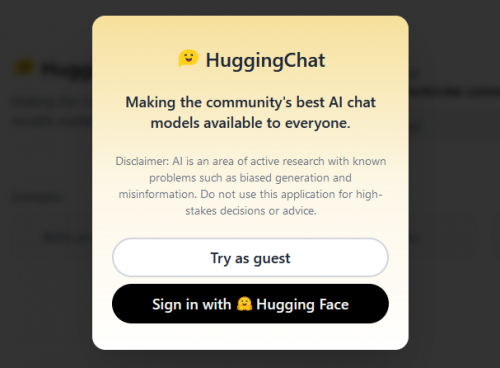 Hugging Face Chat Hugging Face Chat