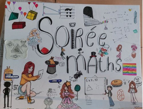 Affiche de la soirée Mathémagique réalisée par des élèves de 4e