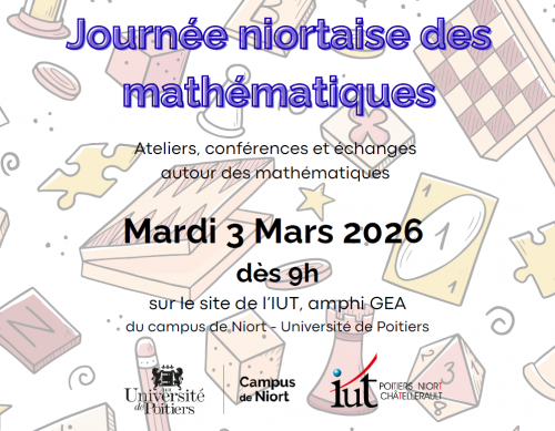 Affiche de la journée niortaise des mathématiques