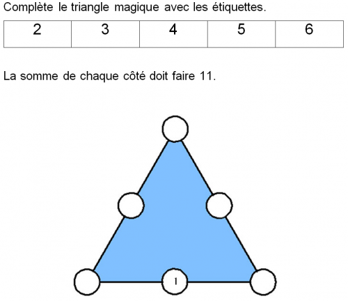 Le Triangle Magique Mathematiques Pedagogie Academie De Poitiers