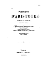 Aristote Politique pdf
