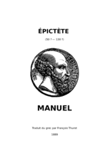 Epictète Manuel trad Thurot pdf