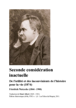 Nietzsche Seconde Consideration Inactuelle trad H Albert pdf