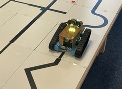 Un robot sur un parcours Un robot sur un parcours