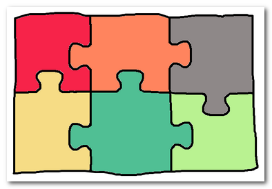 Jigsaw ou classe puzzle