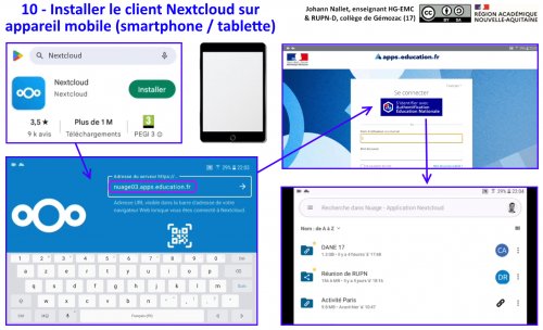 Nuage 10 - Installer client Nextcloud sur mobile