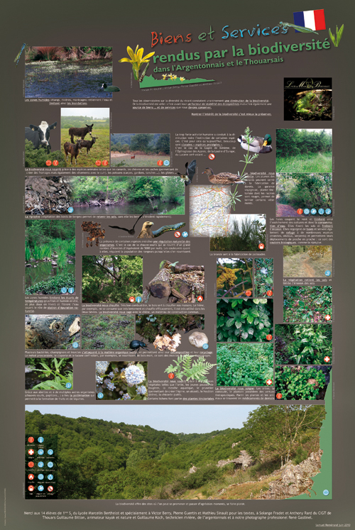 Randonnée Biodiversité Poster Biens et Services