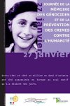 Affiche : Journée de la mémoire de l'Holocauste et de la prévention des crimes contre l'humanité